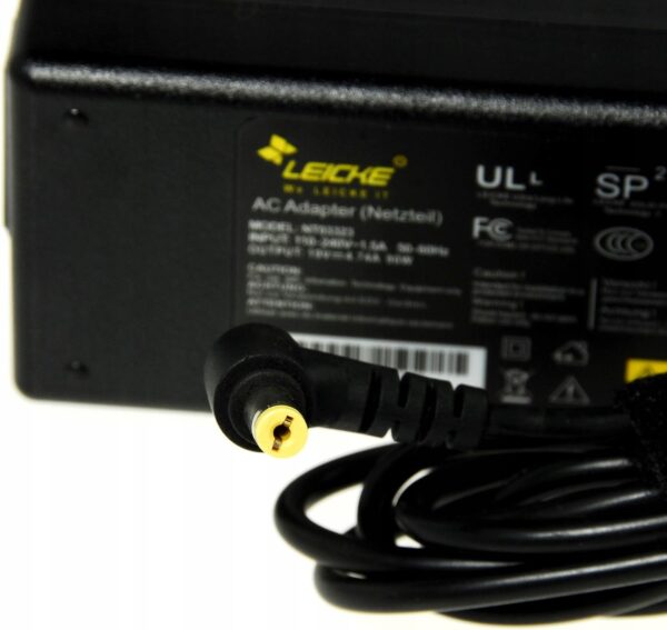 Zasilacz LEICKE NT03323 90 W 19 V 4,74 A do Acer Aspire ładowarka sieciowa do laptopa z wtykiem 5.5x2.5 mm - obrazek 7