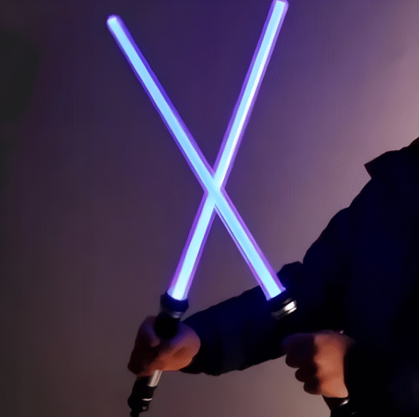 Zestaw LED mieczy Jedi STAR WARS 66cm 2 szt podświetlane miecze świetlne do zabawy i cosplayu fanów Gwiezdnych Wojen - obrazek 8