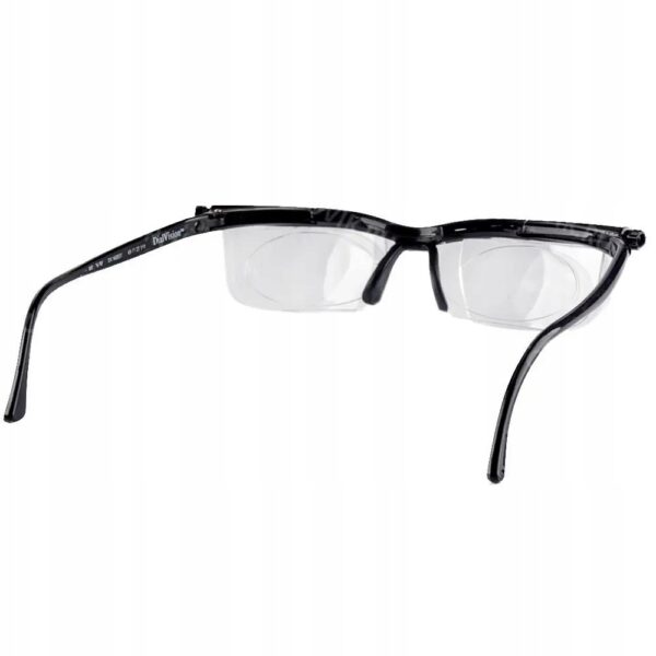 Okulary Dial Vision z regulowanymi soczewkami uniwersalne okulary do czytania i dali, z płynną regulacją dioptrii - obrazek 3