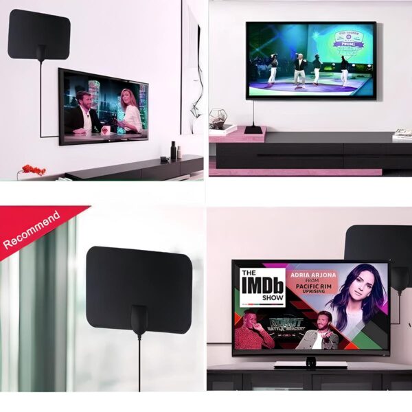 Cyfrowa antena wewnętrzna 1080p 4K FullHD DVB-T/T2 antena TV naziemna HD - obrazek 5