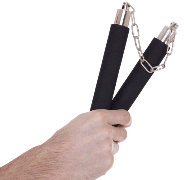 Nunchaku treningowe z pianki nunczaku nunczako piankowe Wykonane pustej plastikowej rurki pokrytej pianką - obrazek 3