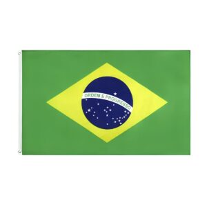 Flaga Brazylii 150x90 cm poliester idealna na wydarzenia sportowe i dekoracje