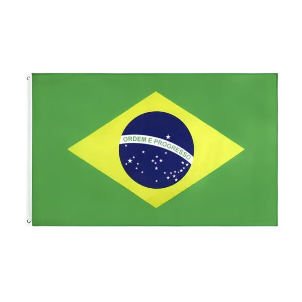 Flaga Brazylii 150x90 cm poliester idealna na wydarzenia sportowe i dekoracje
