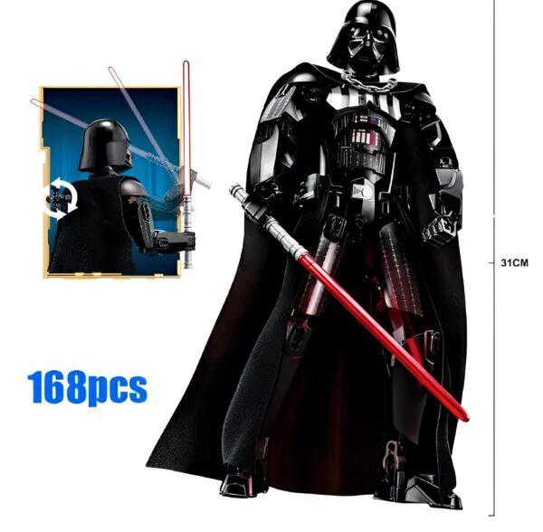 Zestaw DIY figurka Darth Vader Star Wars 30 cm do samodzielnego montażu postać z Gwiezdnych Wojen kolekcjonerski model - obrazek 2