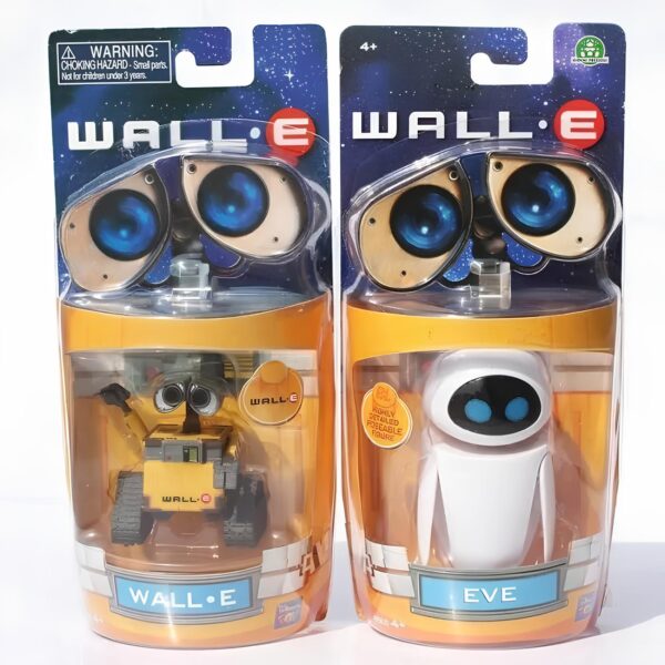 Zestaw 2 figurek Wall-E i Ewy realistyczne figurki postaci z filmu animowanego idealne do kolekcji i zabawy - obrazek 5