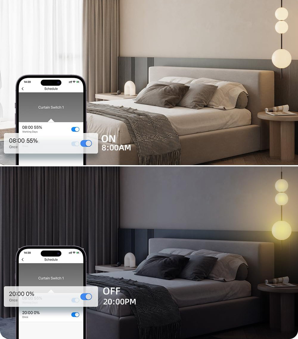 Włącznik rolet WiFi 80x80 mm Maxcio WF-CS01 Alexa Google sterowanie - obrazek 4