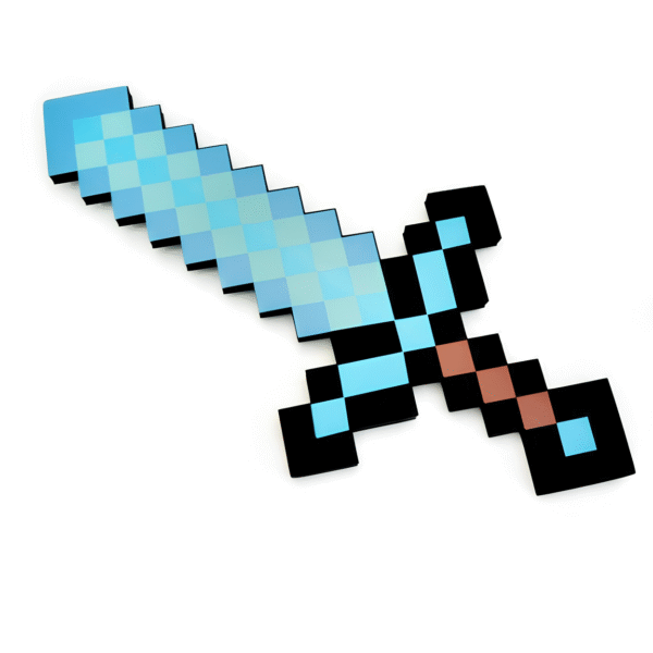 Diamentowy miecz Minecraft z elastycznej pianki EVA 45 cm - obrazek 4
