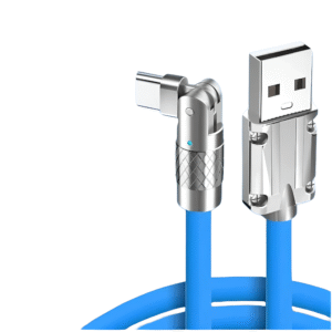Kabel szybkiego ładowania USB typu C 120w 6A 150cm niebieski