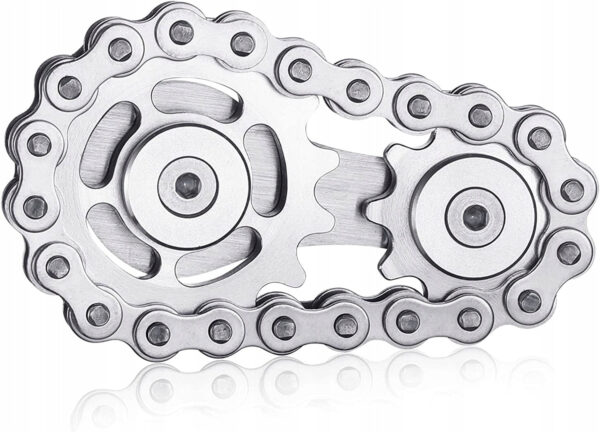 Fidget Spinner Koło Łańcuchowe Koło Zamachowe antystresowa zabawka z łożyskiem metalowa konstrukcja i płynny ruch