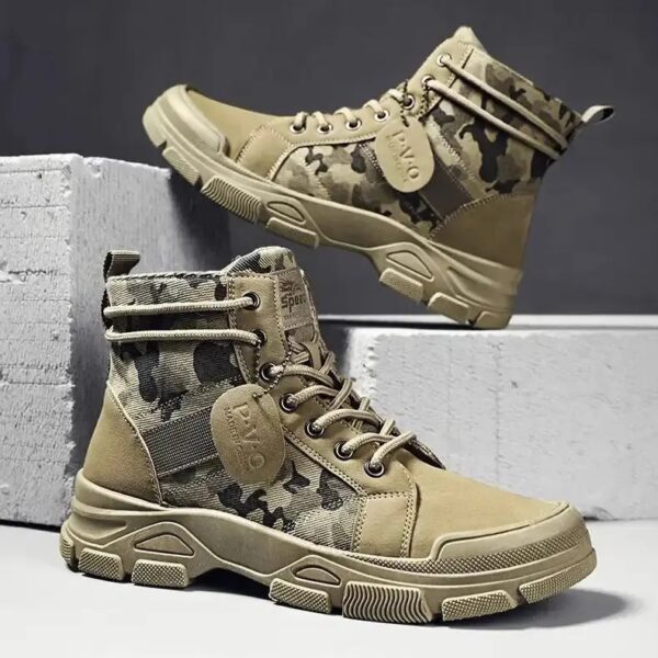 Buty taktyczne, buty za kostkę, rozmiar 44 khaki (27,5cm na 43) - obrazek 2