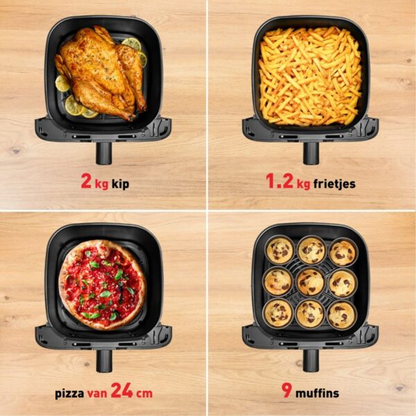 Frytkownica na gorące powietrze Tefal EY855D10 Czarny 7,5 L - obrazek 3