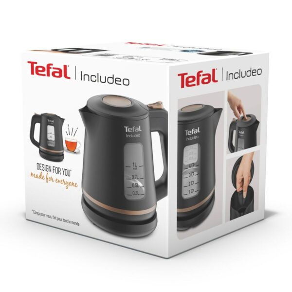 Czajnik Tefal KI5338 Czarny Plastikowy 2400 W 1 L - obrazek 8