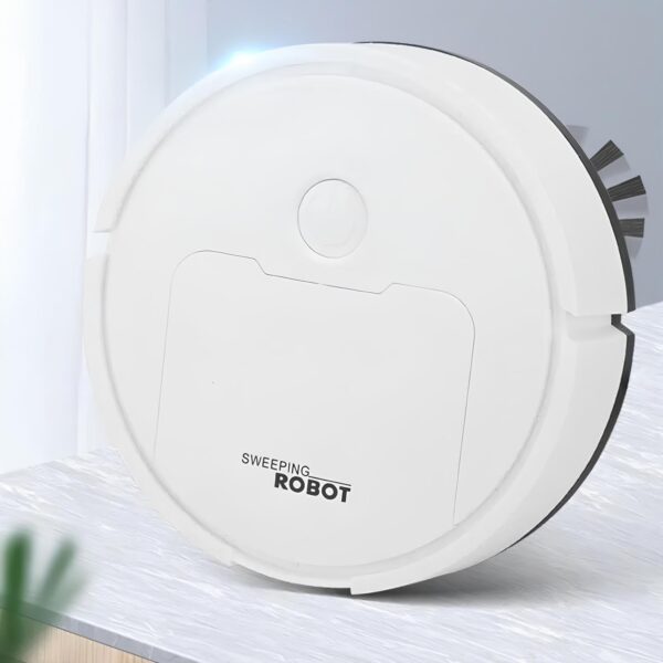 Robot sprzątający mini biały 400 mAh 3,7 V automatyczny odkurzacz do codziennego zbierania kurzu na małych powierzchniach - obrazek 3