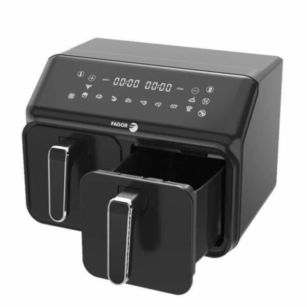 Frytkownica na gorące powietrze Fagor FG2X4L Czarny noir 2200 W 8 L - obrazek 3