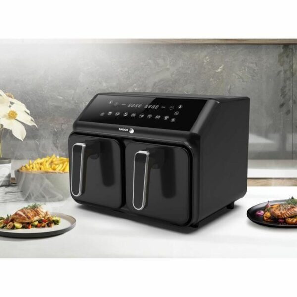 Frytkownica na gorące powietrze Fagor FG2X4L Czarny noir 2200 W 8 L - obrazek 4