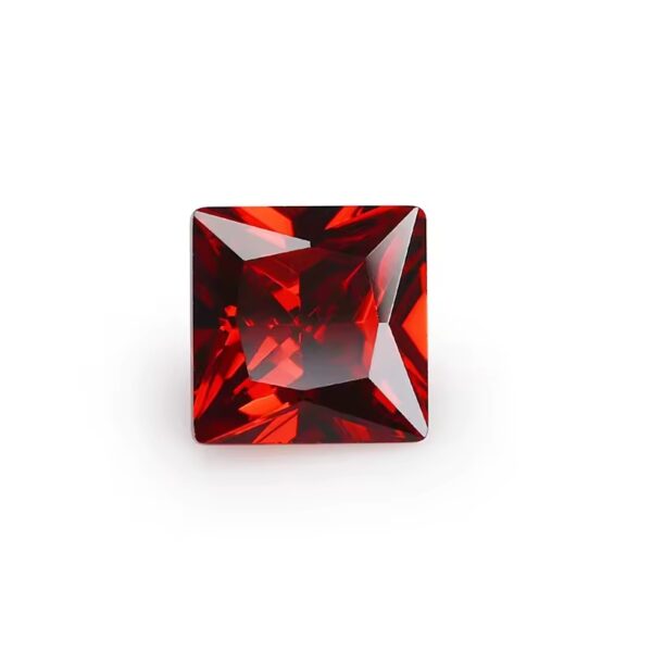 Rubin Kambodia zestaw 7 szt Rozmiar karaty 7x7mm Doskonały środek cięcia Bardzo dobry kraj pochodzenia - obrazek 7