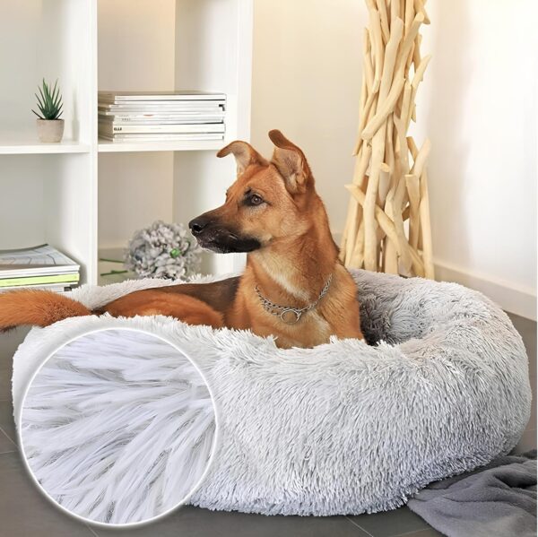 Poduszka dla psa Puppy Love, szerokość 100 cm, jasnoszara - obrazek 3