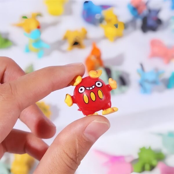Zestaw figurek Pocket Monster 144 szt miniaturowe figurki kultowych postaci z serii - obrazek 5
