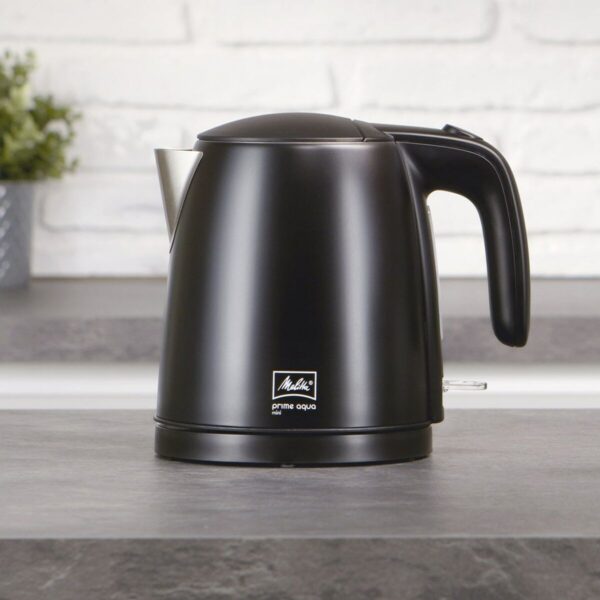 Czajnik Melitta PRIME AQUA MINI BLACK EDITION 1 Czarny Stal nierdzewna plástico,acero inoxidable 2200 W 1,7 L - obrazek 2