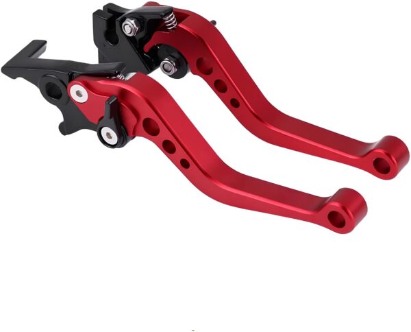 Dźwignia hamulca motocyklowego Keenso 1 para uniwersalna 7/8" 22mm czerwona
