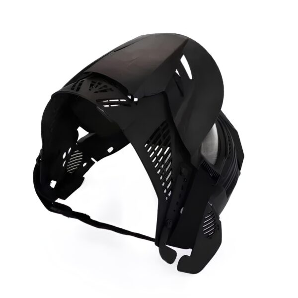 Kask paintball maska sportowa do paintballu ochrona twarzy z daszkiem i otworami wentylacyjnymi, odporny na uderzenia - obrazek 6