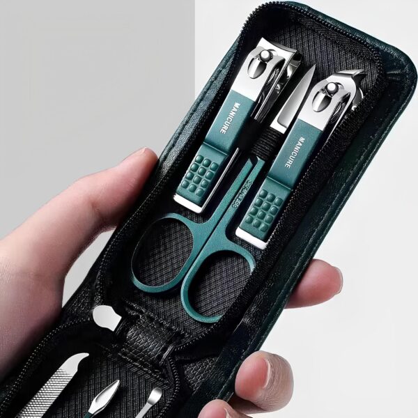 Zestaw do manicure i pedicure 6 elementów w etui kompaktowy zestaw do pielęgnacji paznokci - obrazek 2