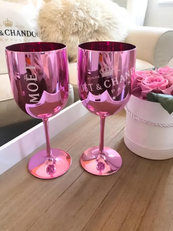 Kieliszek Moët & Chandon Ibiza 1 szt Różowe złoto luksusowy kielich do szampana - obrazek 3