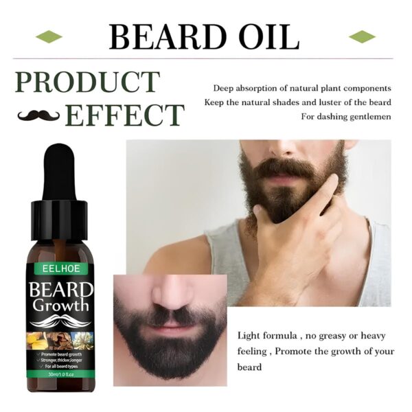 Olejek na porost brody Węgorz 30ml Olejek do brody naturalny wzmacniacz zarostu - obrazek 2