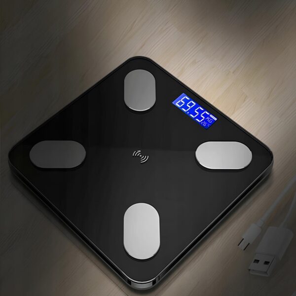 Waga podłogowa Retoo E032 z analizą masy ciała 2xAAA do 180 kg - obrazek 7