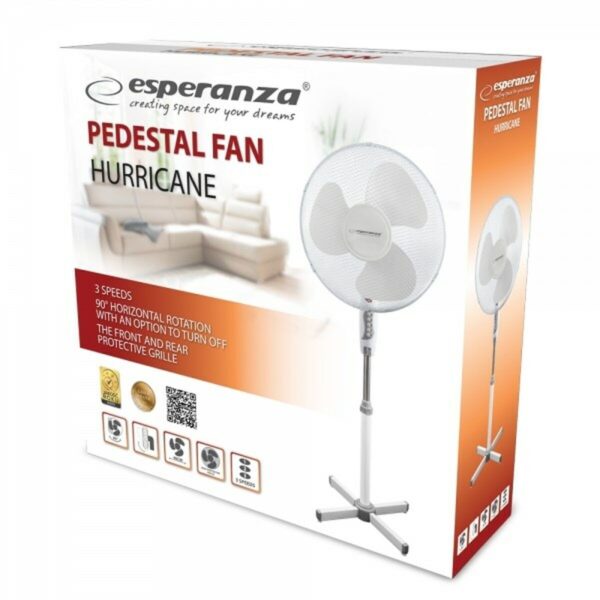 Wentylator stołowy Esperanza EHF001WW Biały 50 W - obrazek 4