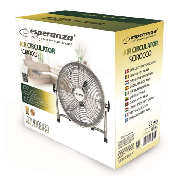 Wentylator podłogowy Esperanza EHF005 Chromu 50 W - obrazek 6