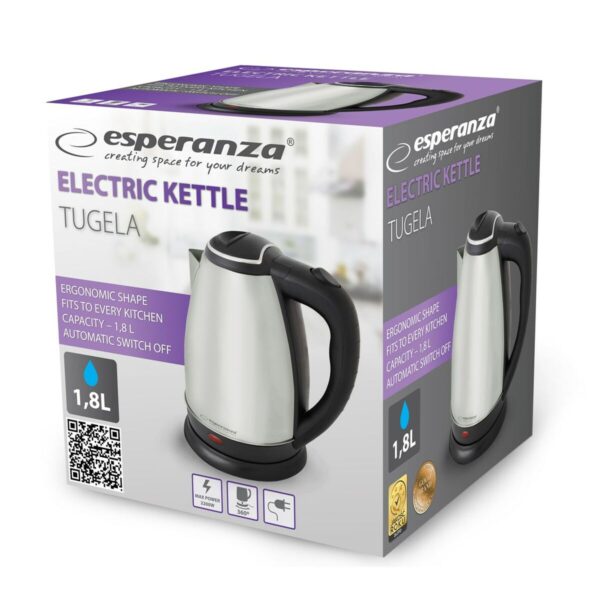 Czajnik Esperanza EKK104X Stal nierdzewna Plastikowy 2200 W 1,8 L - obrazek 2