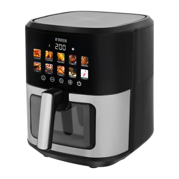 Frytkownica na gorące powietrze N'oveen AF770 Czarny Srebrzysty 1700 W 6,5 L - obrazek 3