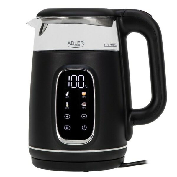 Czajnik Adler AD 1305bs Czarny Srebrzysty 2200 W 1,7 L