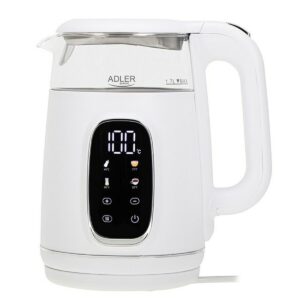 Czajnik Adler AD 1305ws Biały Srebrzysty 2200 W 1,7 L