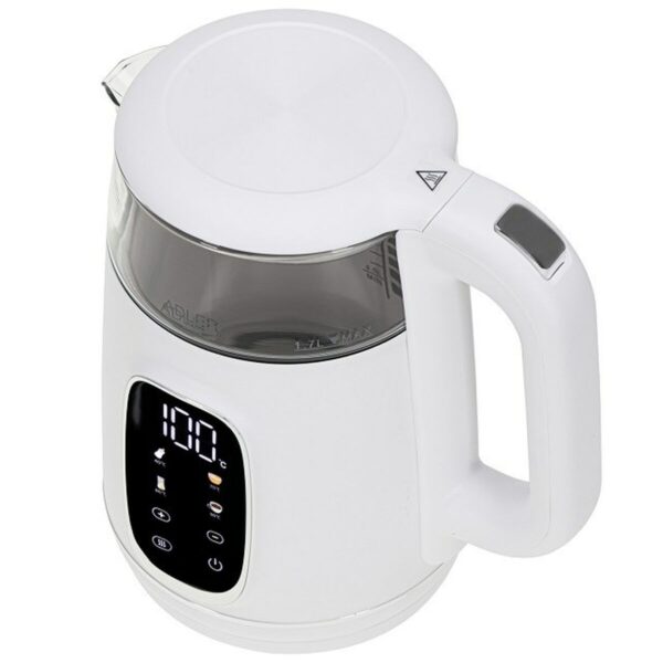 Czajnik Adler AD 1305ws Biały Srebrzysty 2200 W 1,7 L - obrazek 2