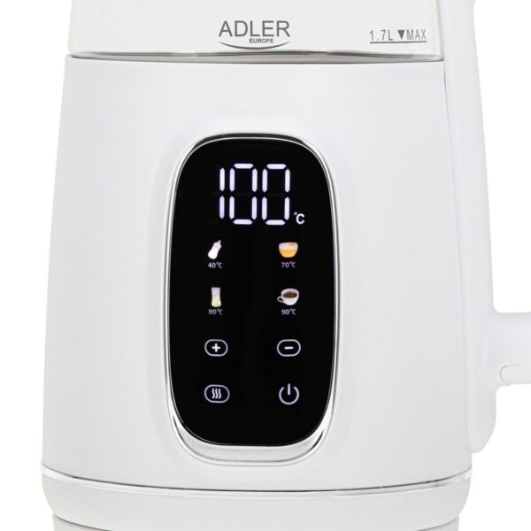 Czajnik Adler AD 1305ws Biały Srebrzysty 2200 W 1,7 L - obrazek 3