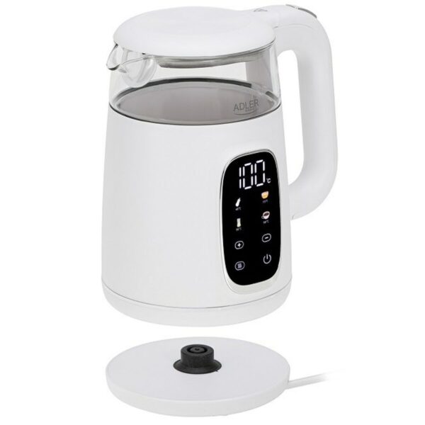 Czajnik Adler AD 1305ws Biały Srebrzysty 2200 W 1,7 L - obrazek 5