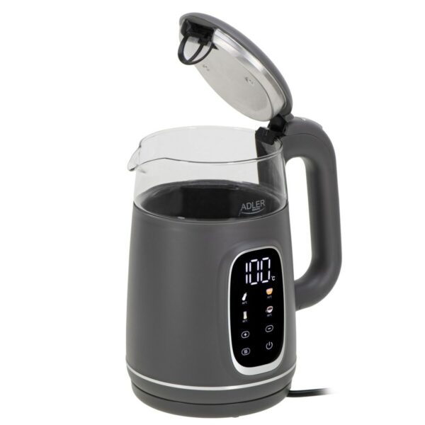 Czajnik Adler AD 1305gs Szary Srebrzysty 2200 W 1,7 L - obrazek 2