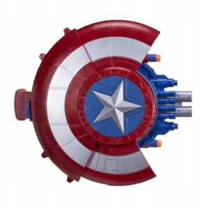 Zabawkowa tarcza Kapitana Ameryki strzelająca interaktywna tarcza z funkcją strzelania, idealna do zabawy dla fanów Avengers