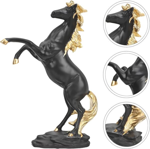 Figurka czarnego konia 295 mm - obrazek 2