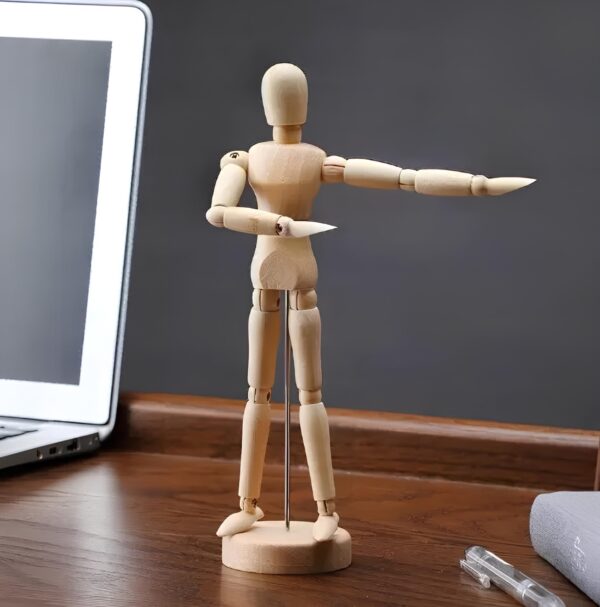 Ruchoma figurka człowieka o średnicy 32,5 cm anatomiczny model człowieka z ruchomymi kończynami do nauki i dekoracji - obrazek 2
