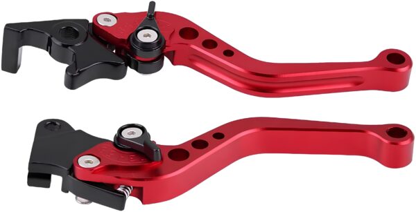 Dźwignia hamulca motocyklowego Keenso 1 para uniwersalna 7/8" 22mm czerwona - obrazek 3