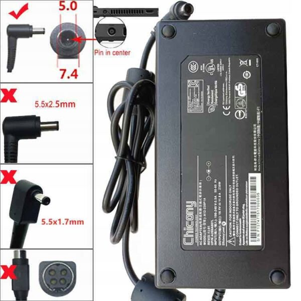 Zasilacz CHICONY A17-180P1A 180 W do laptopa Acer 19,5 V 9,23 A 180 W - obrazek 4