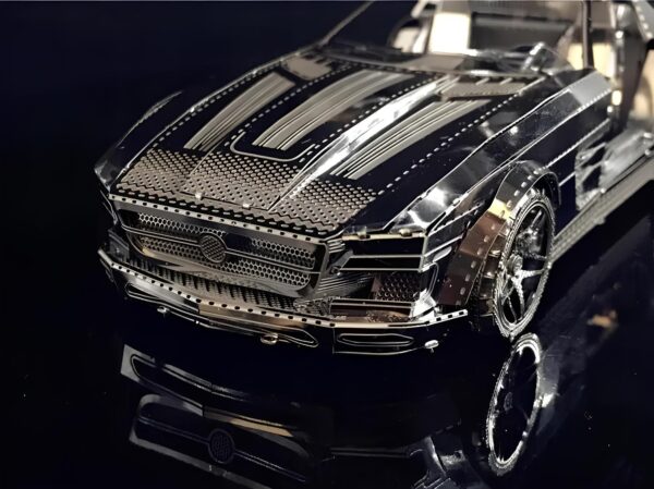 Samochód DIY 3D metalowy zestaw modeli do układania model samochodu do składania - obrazek 2