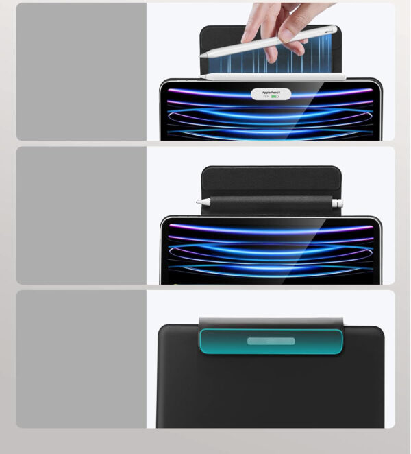 Etui z magnetyczną klawiaturą ESR dla iPad Air 6/5/4/iPad Pro 11, czarny - obrazek 7