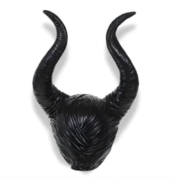 Rogi Maleficent cosplay czarnych nastolatków akcesoria do przebierania się za postać Maleficent, lekkie i wygodne rogi dla dzieci i dorosłych - obrazek 2
