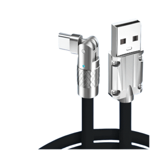 Kabel szybkiego ładowania USB typu C 120w 6A 150cm czarny
