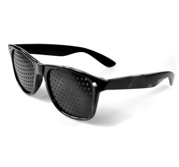 Okulary ajurwedyjskie do poprawy wzroku Pinhole czarne okulary treningowe do oczu