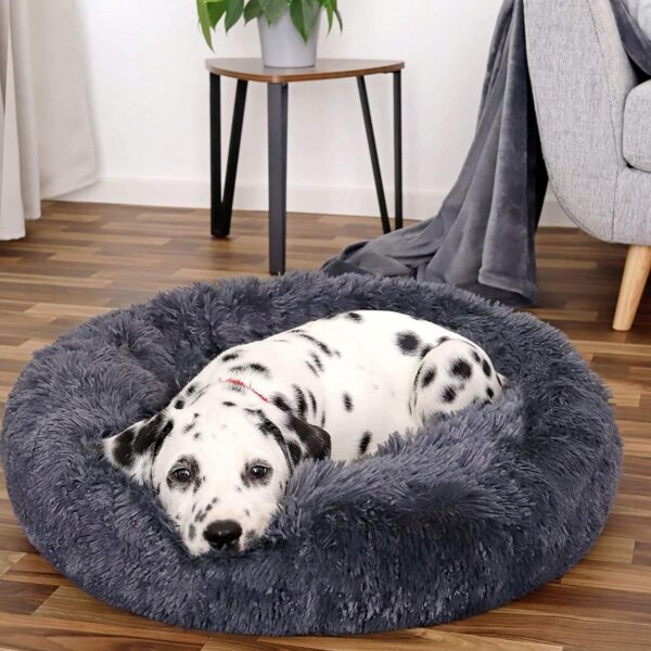 Poduszka dla psa Puppy Love Dog o szerokości 100 cm w kolorze ciemnoszarym - obrazek 5